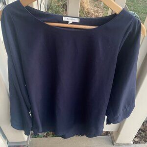 Women's Pleione Elegant Navy Blue Top Size Small - Great condition!